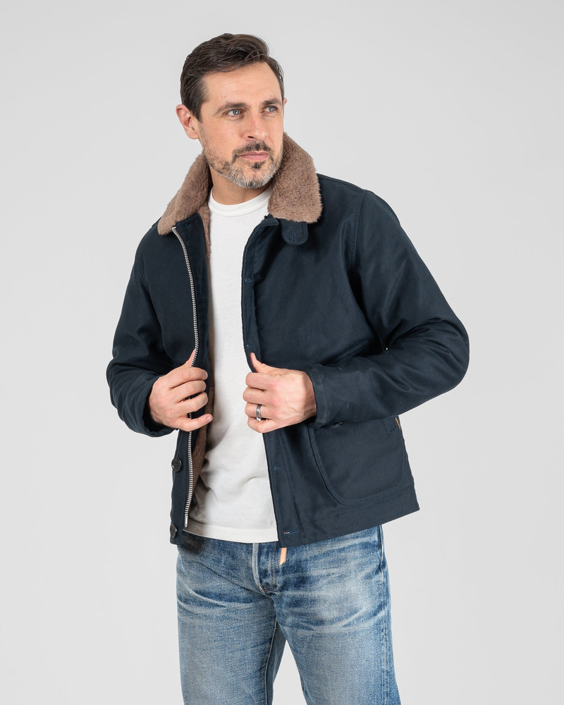 WHIPCORD N1 DECK JACKET - NAVY 3