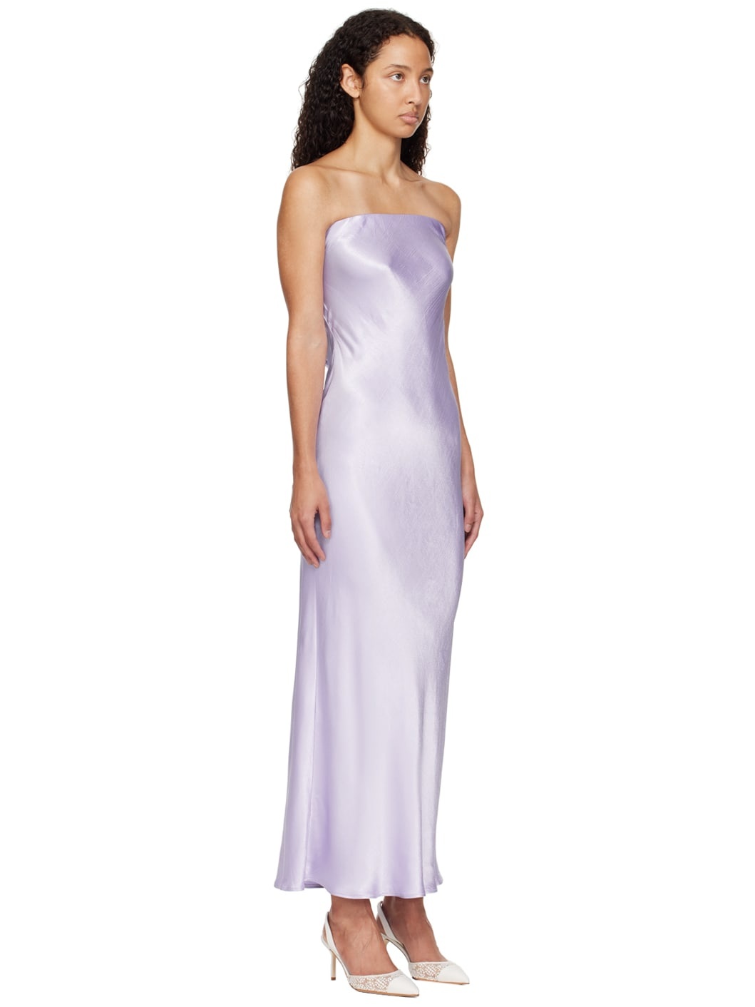 Purple Moon Dance Strapless Maxi Dress - 2