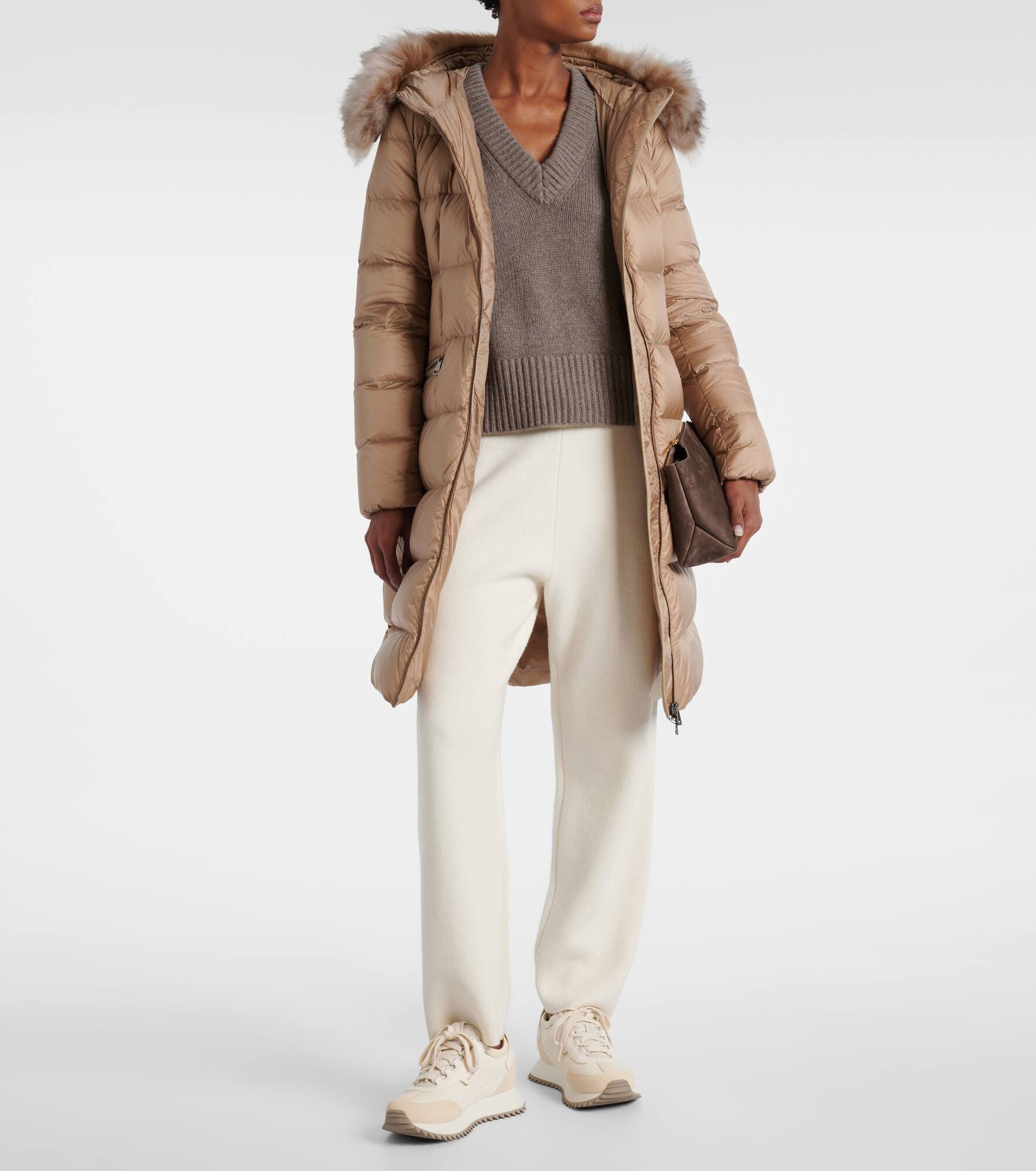 Boedic shearling-trimmed down jacket - 6