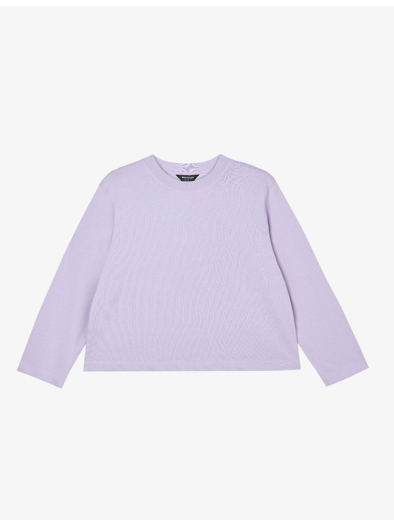 Round-Neck Long-Sleeve Cotton-Jersey Top 1