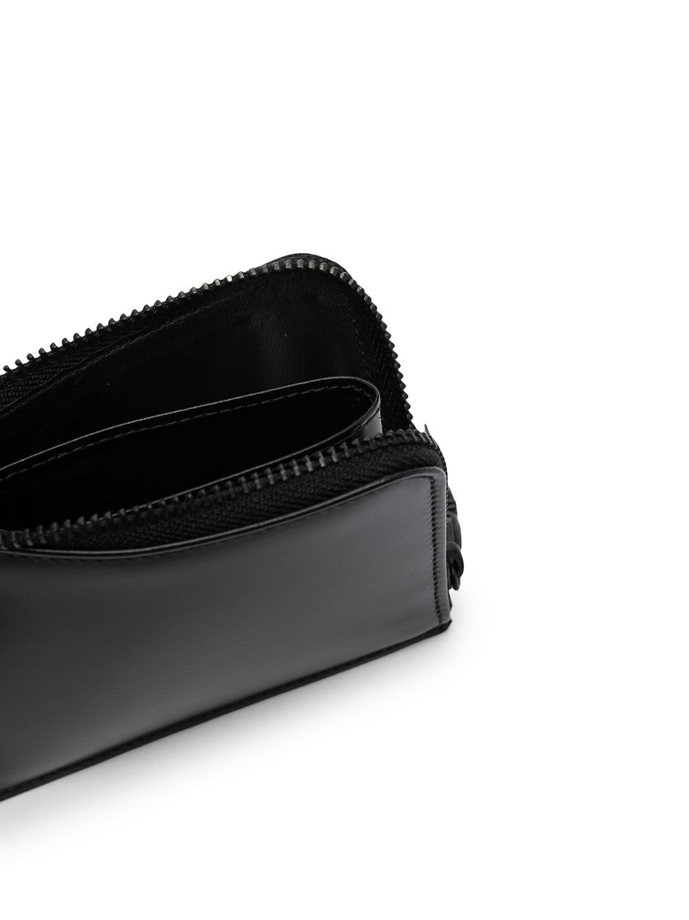 glossy half-zip wallet - 3