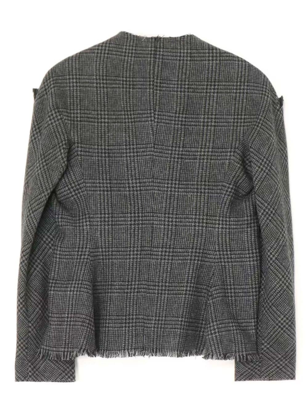 Glen check-print jacket - 2