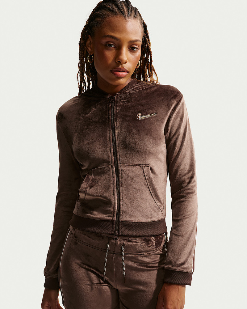 Nike Sportswear Women's Full-Zip Long-Sleeve Hooded Top 1