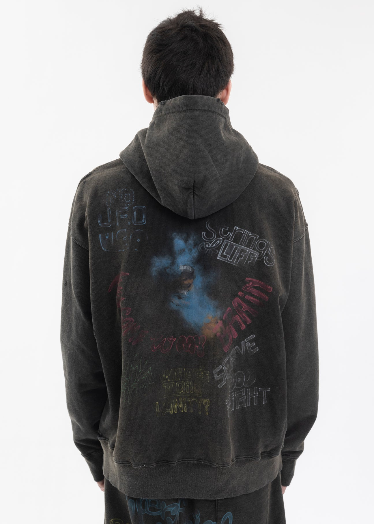 Black Bleached Hoodies - 2