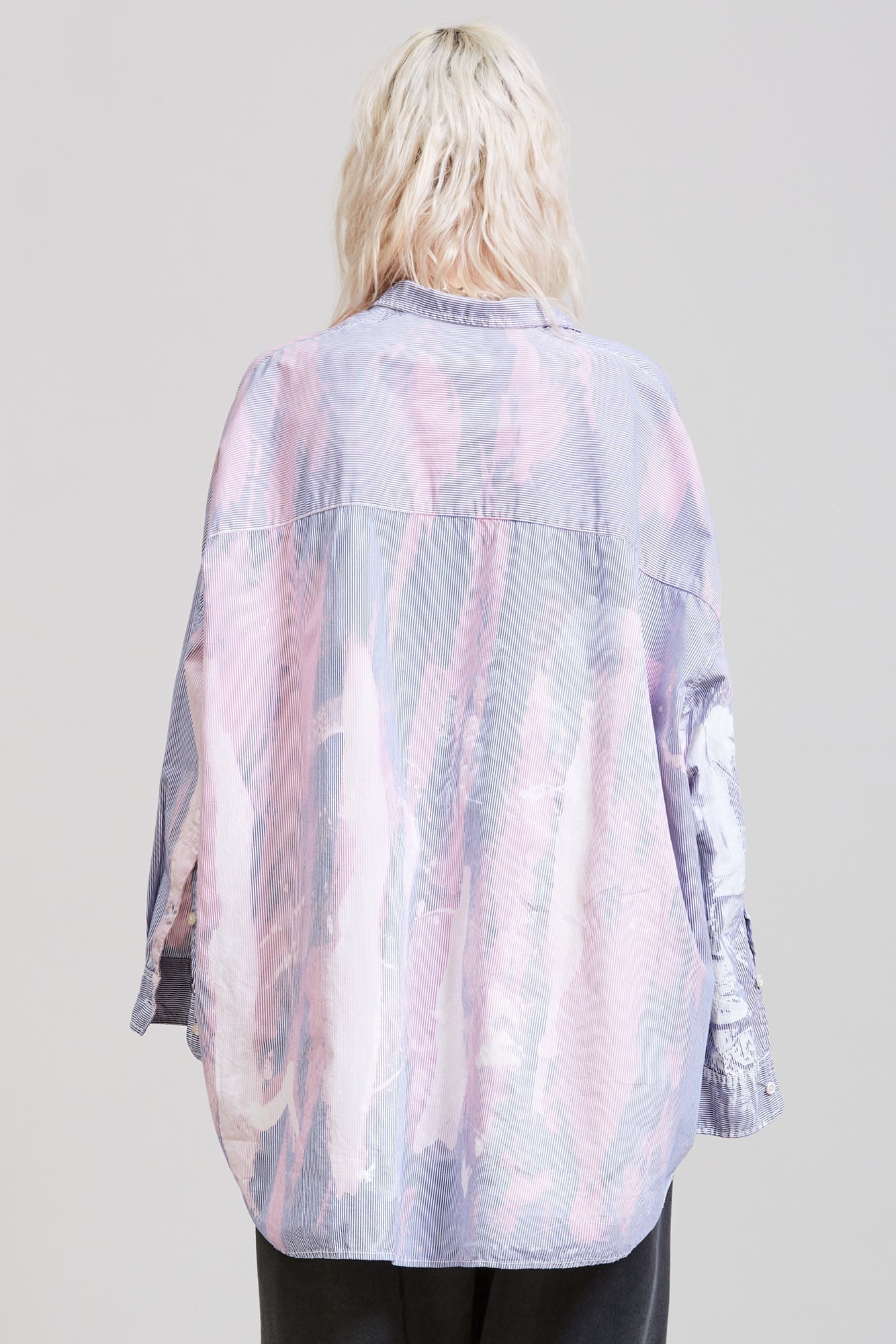 Bleached Drop Neck Shirt | R13 Denim Official Site - 5