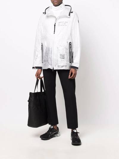 Moncler Grenoble Croset crinkle rain jacket outlook