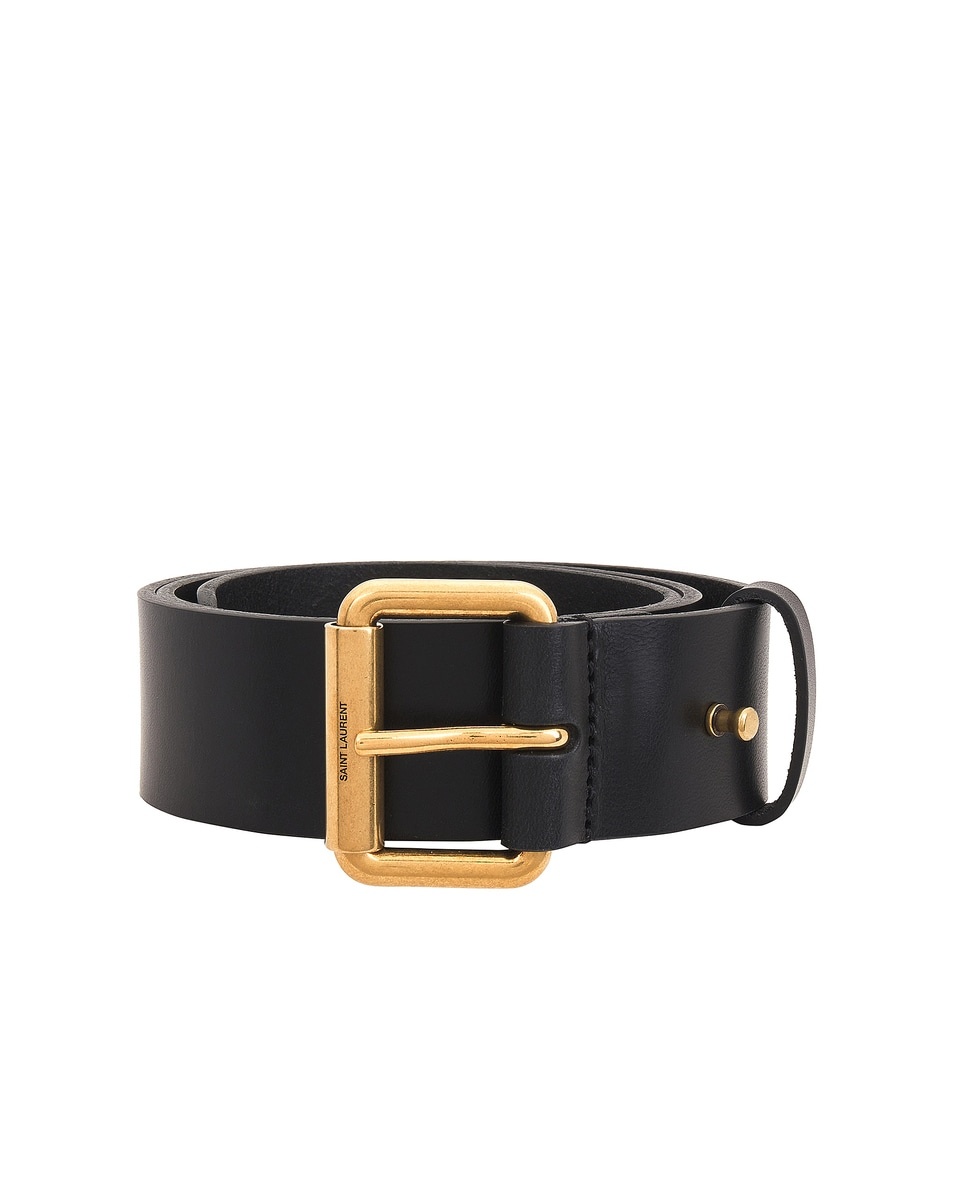 Vegan Leather Square Belt - 3
