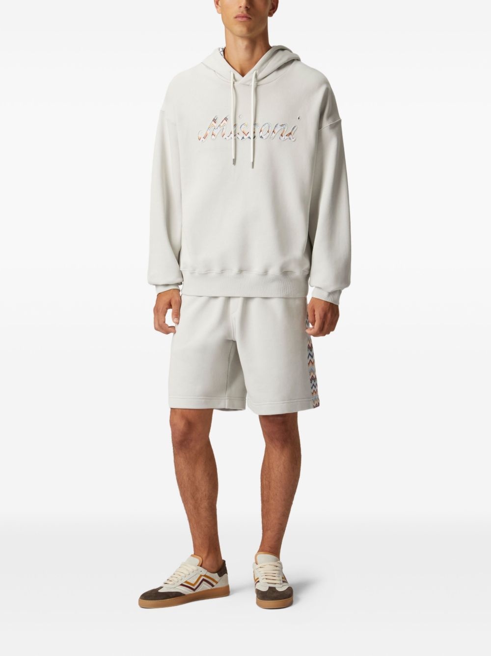 logo-appliqué hoodie - 2