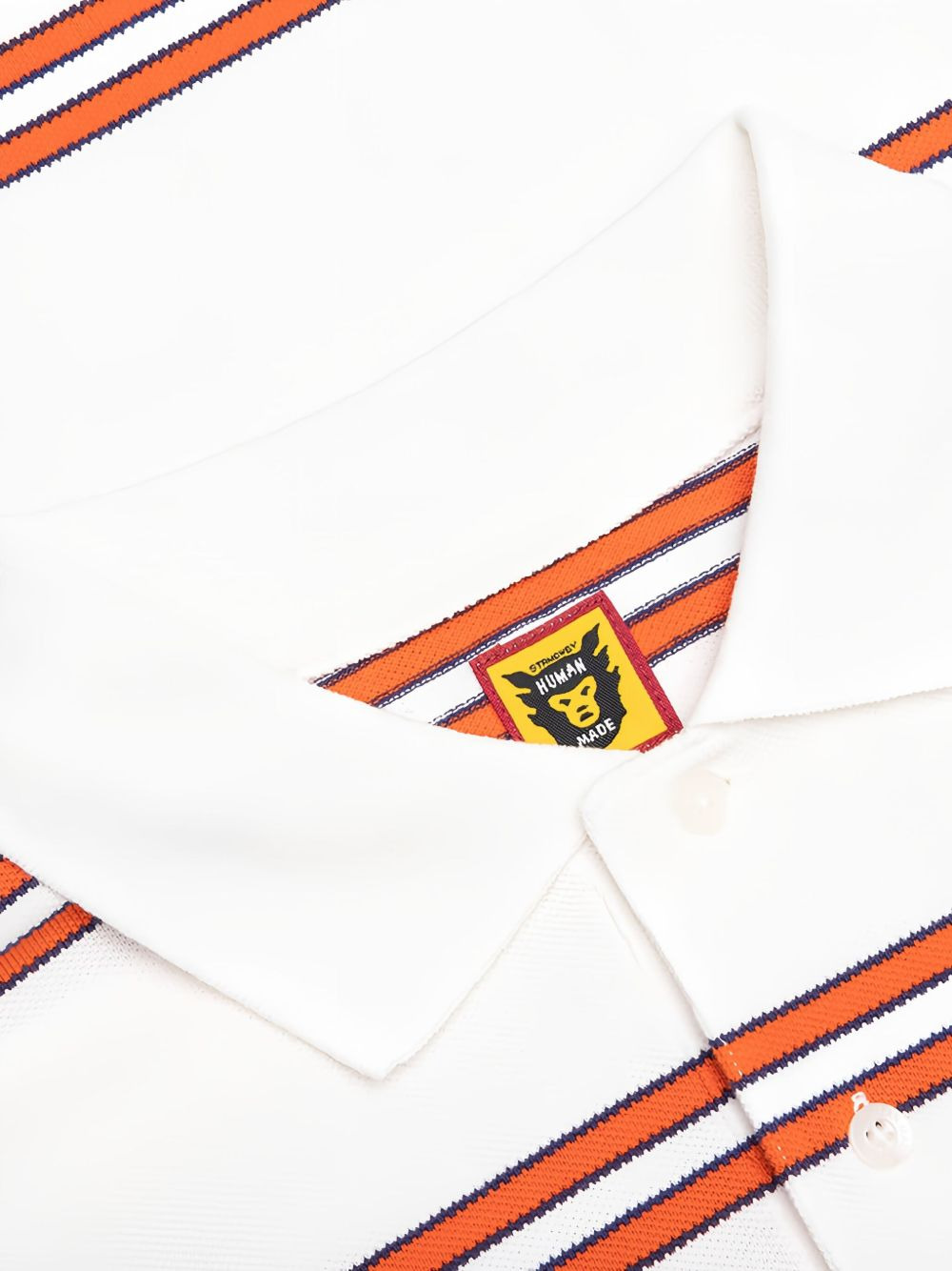striped long-sleeve polo shirt - 4