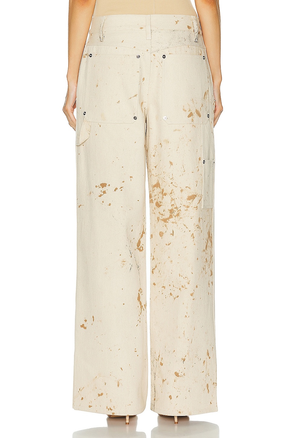 Splatter Denim Painter Wide Leg - 4