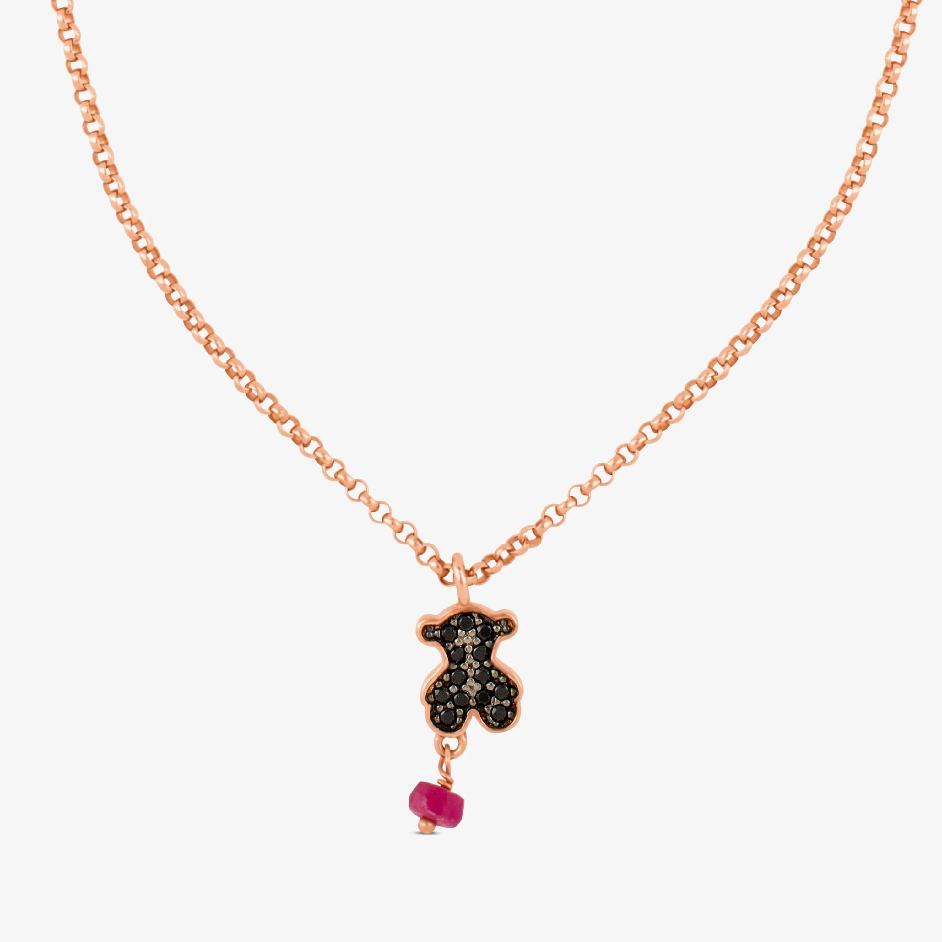 Rose 18K gold vermeil Motif Necklace - 1