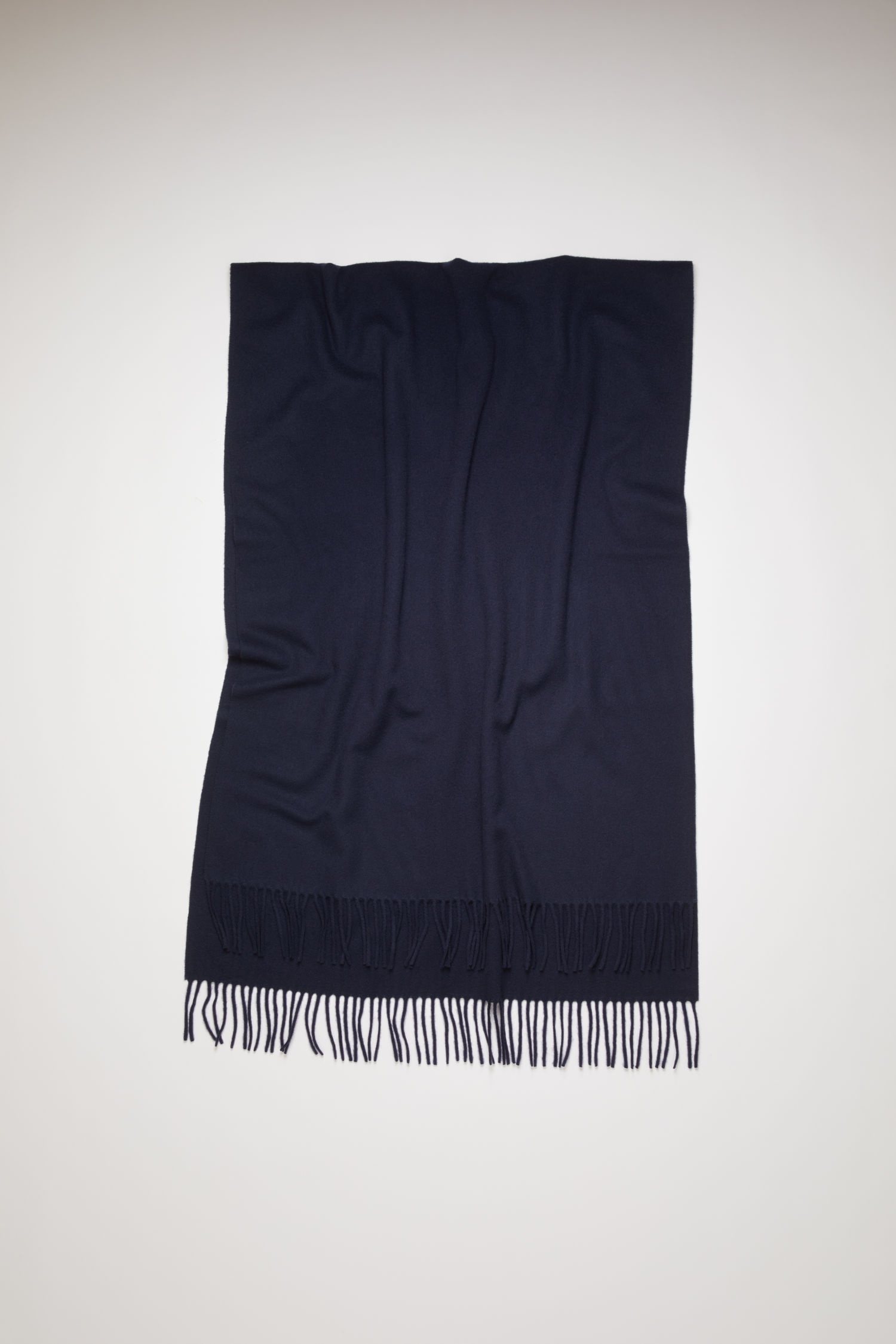 Oversized scarf navy blue - 3