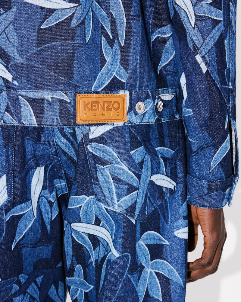 KENZO Chiku-rin camo' zipped trucker jacket in japanese denim 8