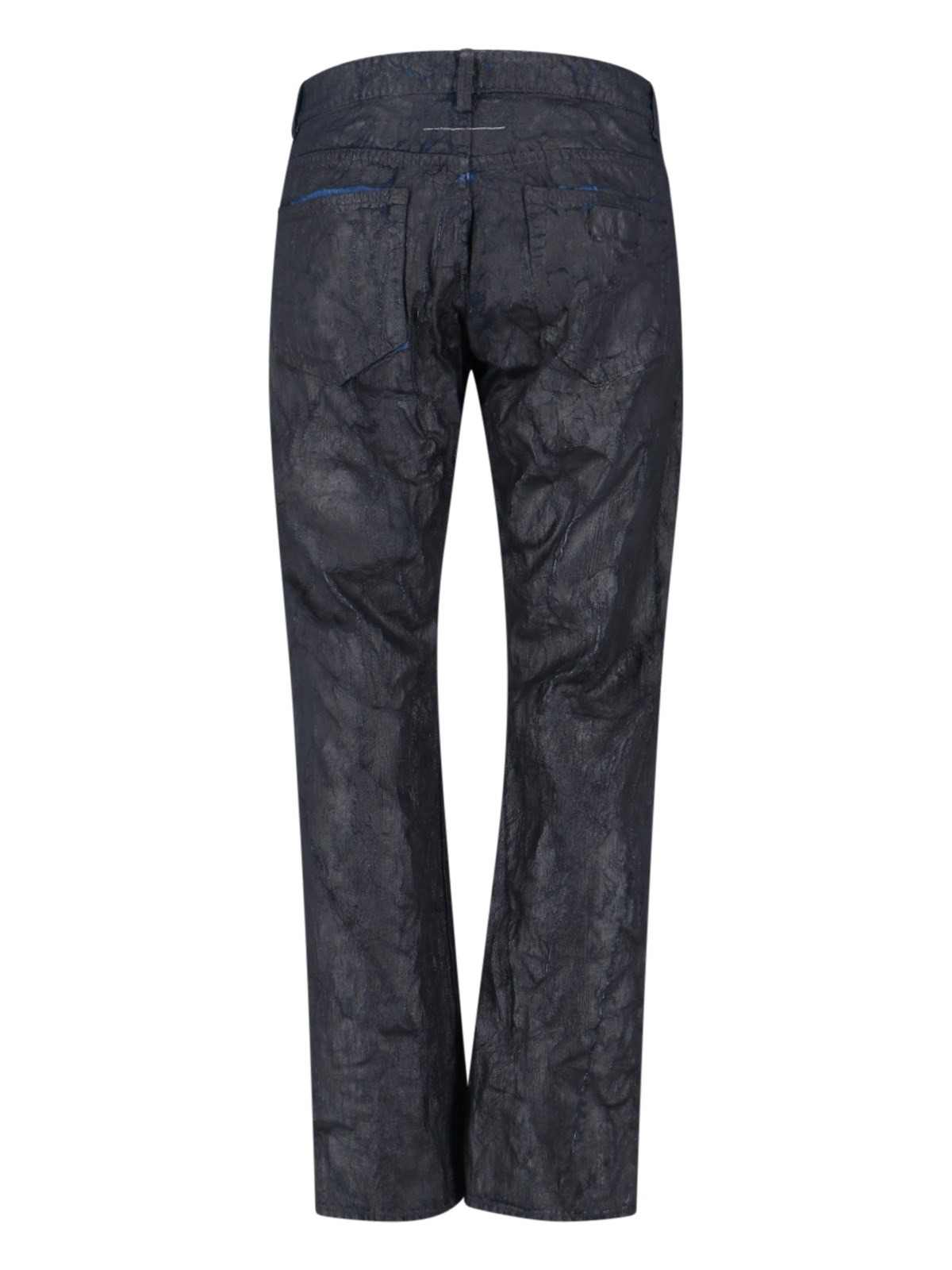 STRAIGHT WAXED JEANS - 2