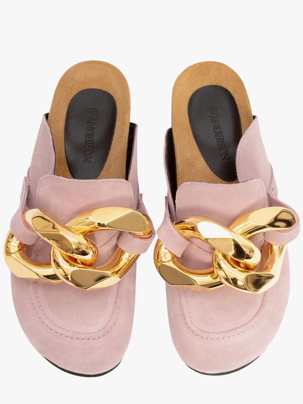 WOMEN’S SUEDE CHAIN LOAFER MULES - 4