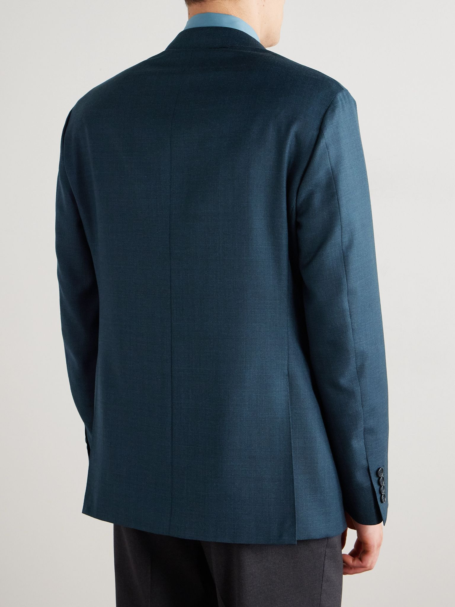 Wool-Twill Suit Jacket Blue - 3