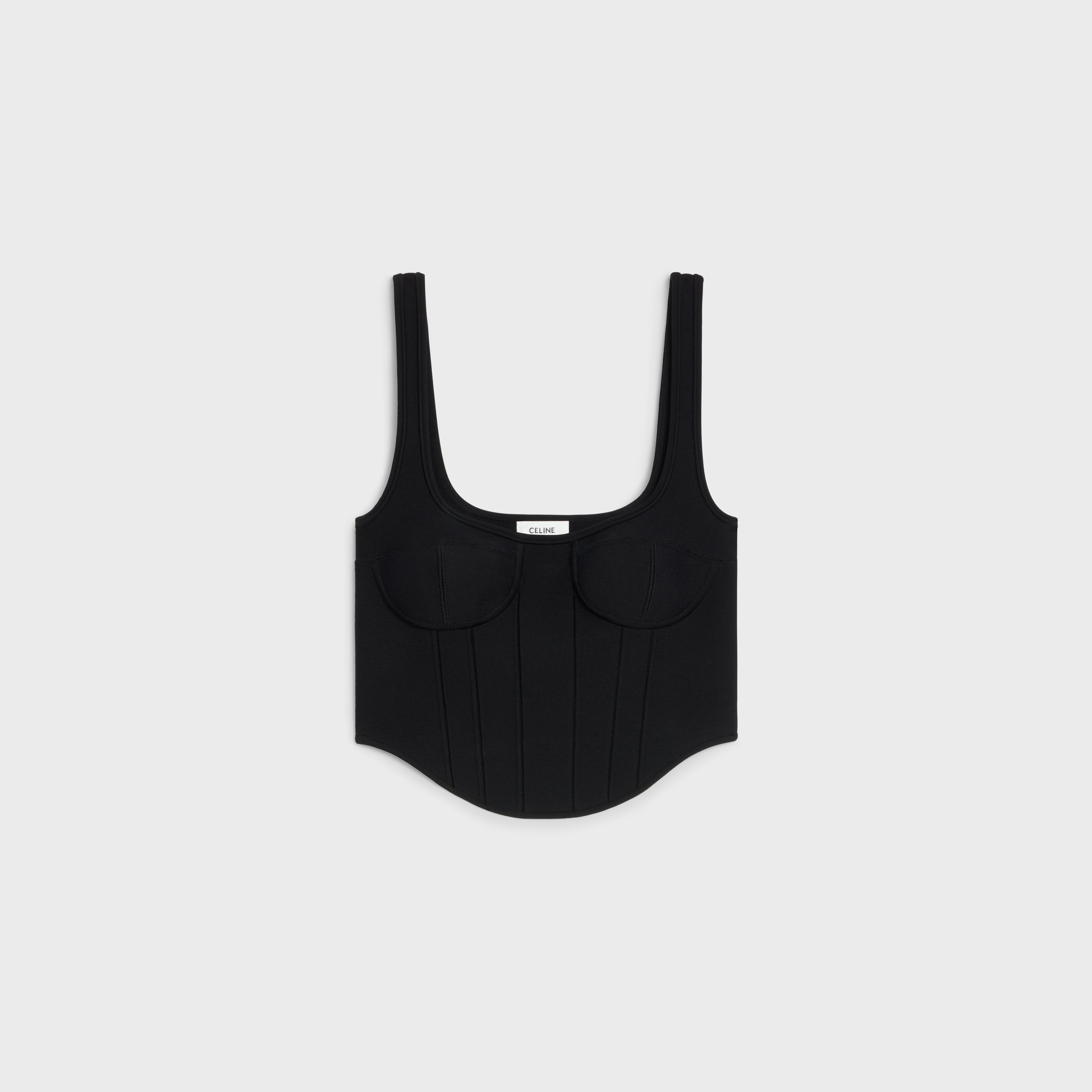 Corset crop top in underpinning viscose - 1