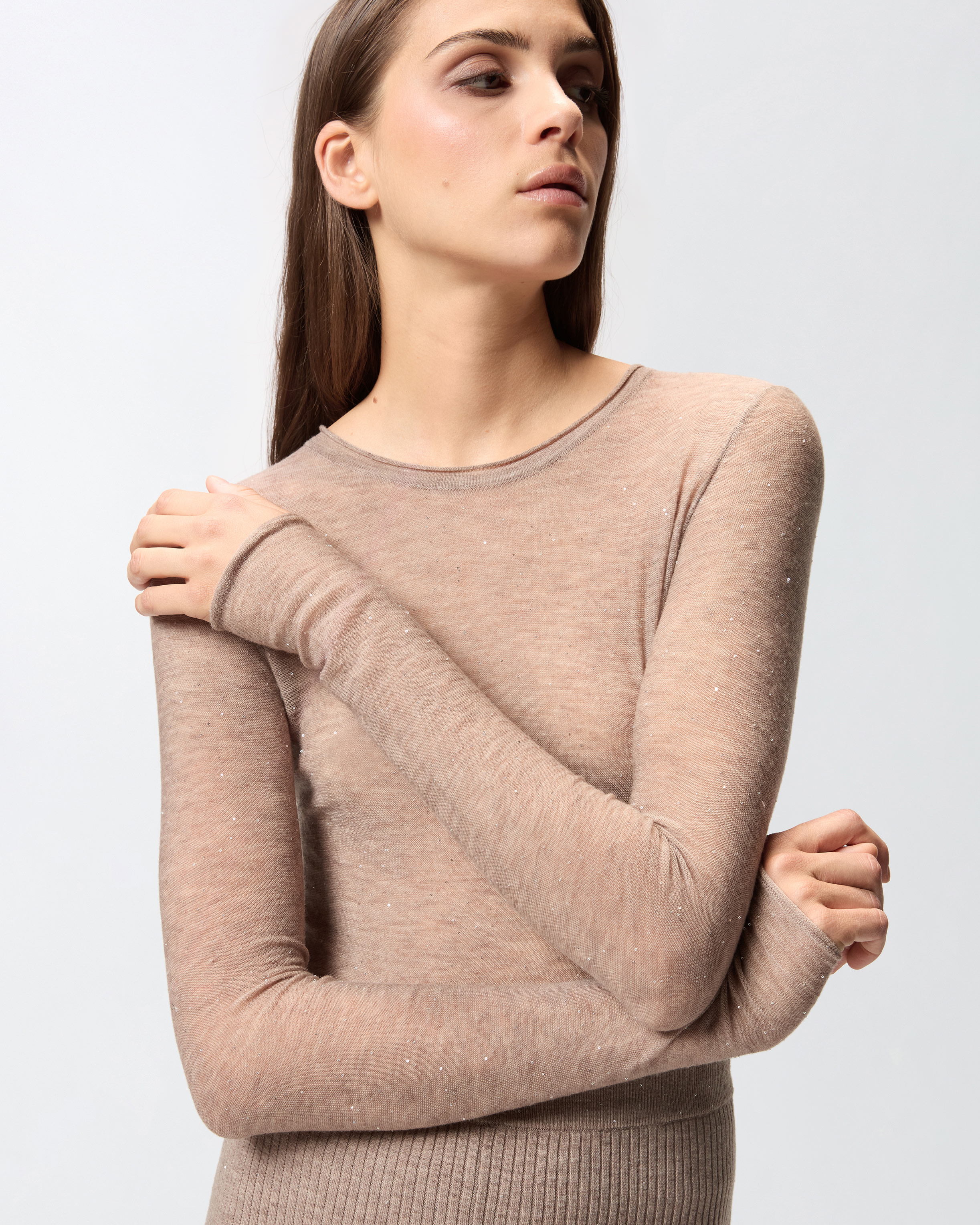 CREW-NECK SWEATER WITH SEQUINS - 5