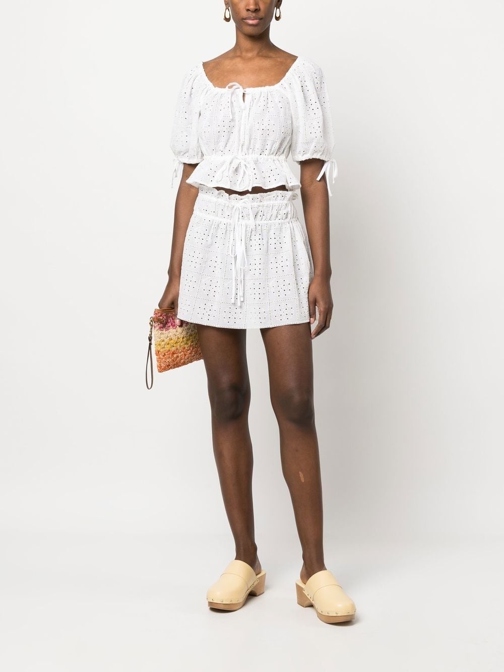 broderie anglaise organic cotton top - 2