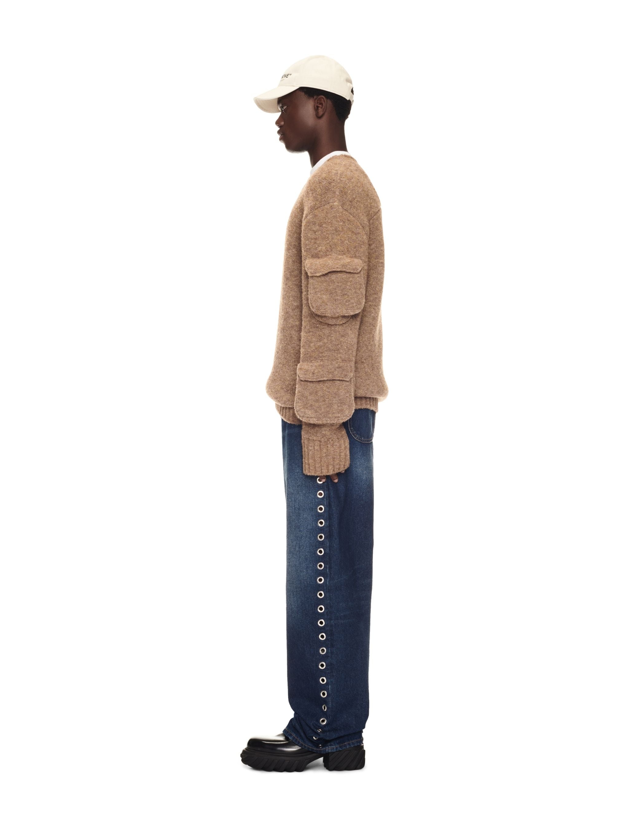Eyelet Loose Jeans - 3