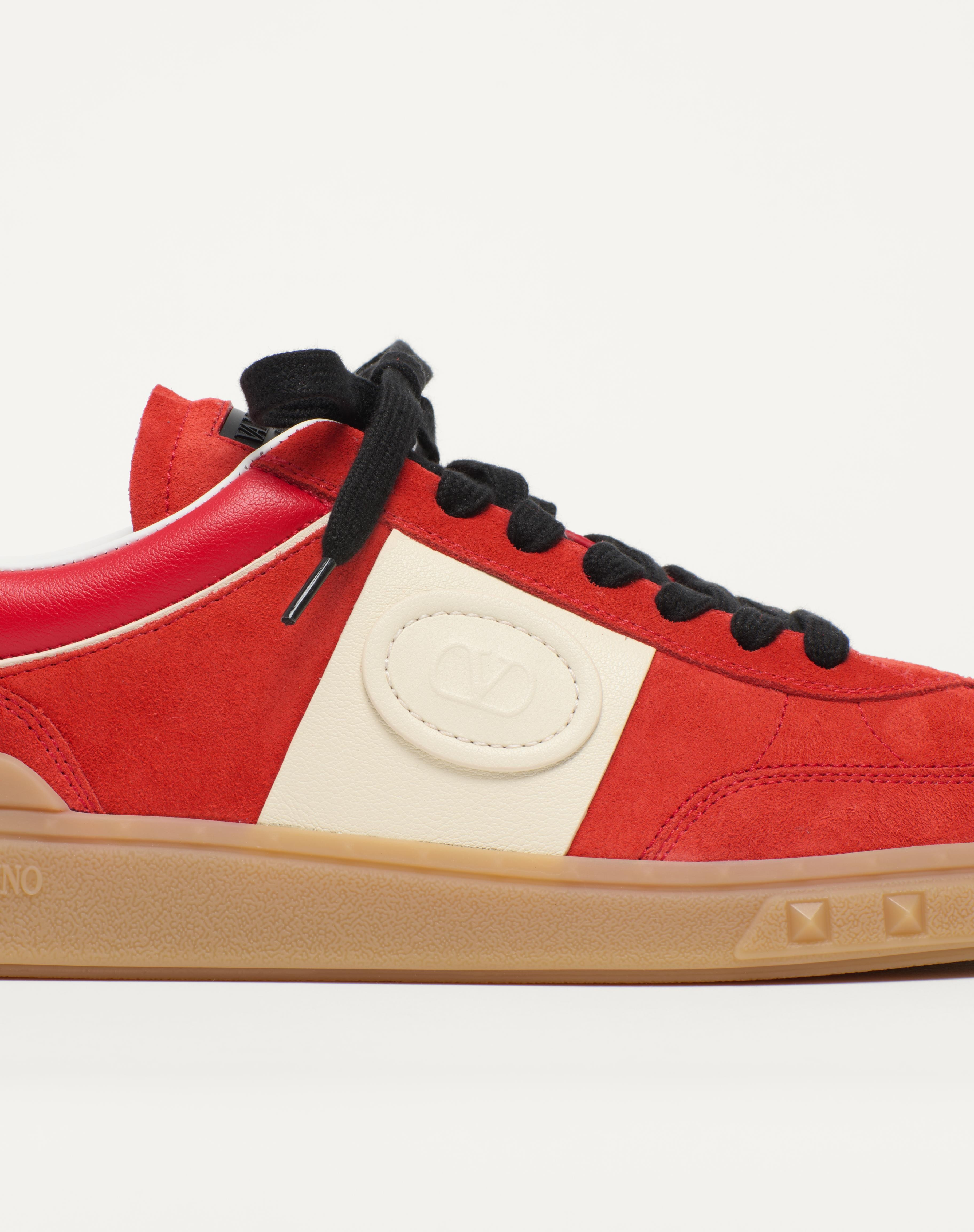 UPVILLAGE LOW TOP SNEAKER IN SPLIT LEATHER AND CALFSKIN NAPPA LEATHER - 8
