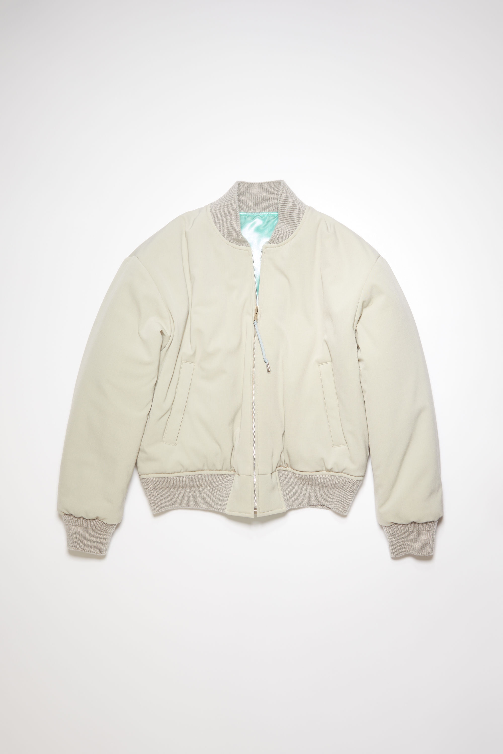 Reversible bomber jacket - Cold grey - 1