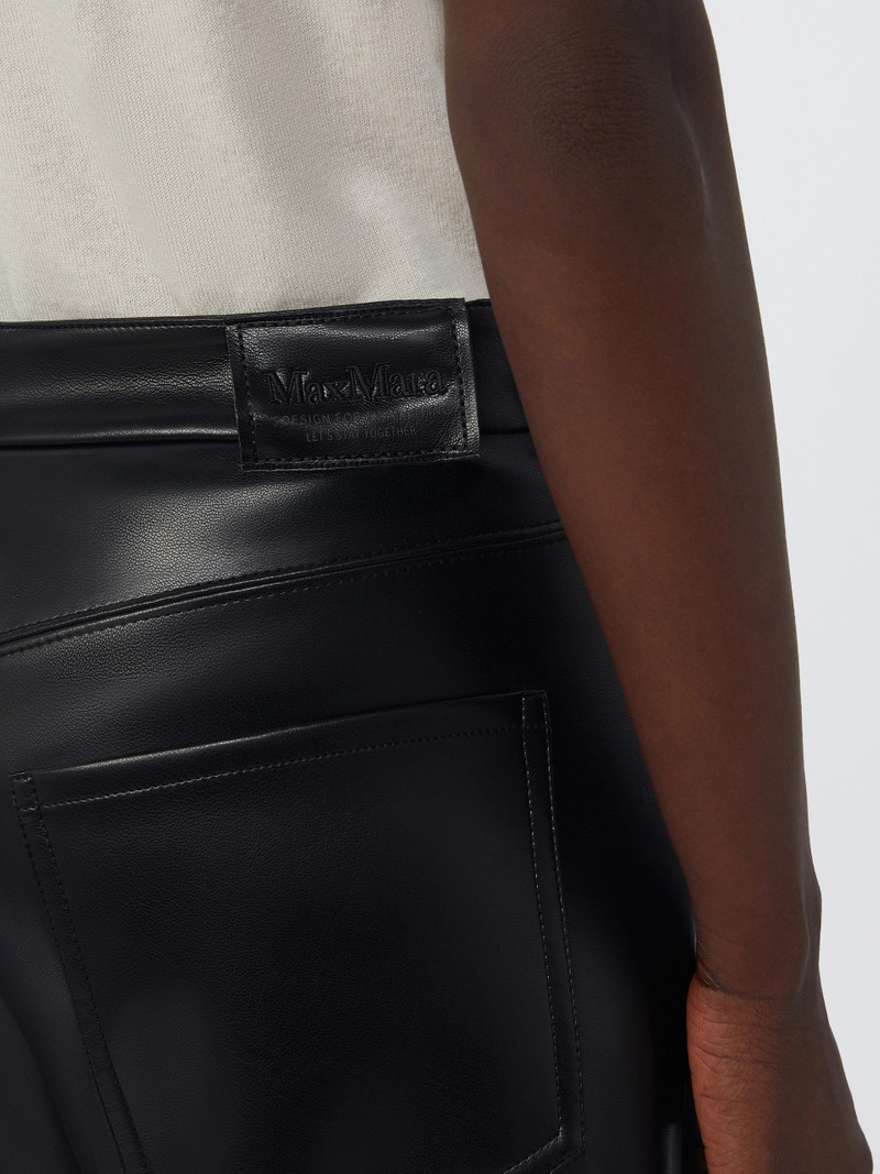 SORRISO Coated fabric trousers - BLACK 5