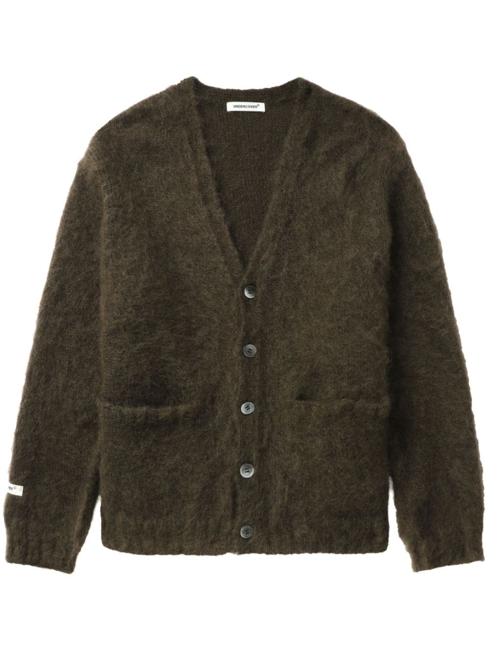 brushed-finish cardigan - 1