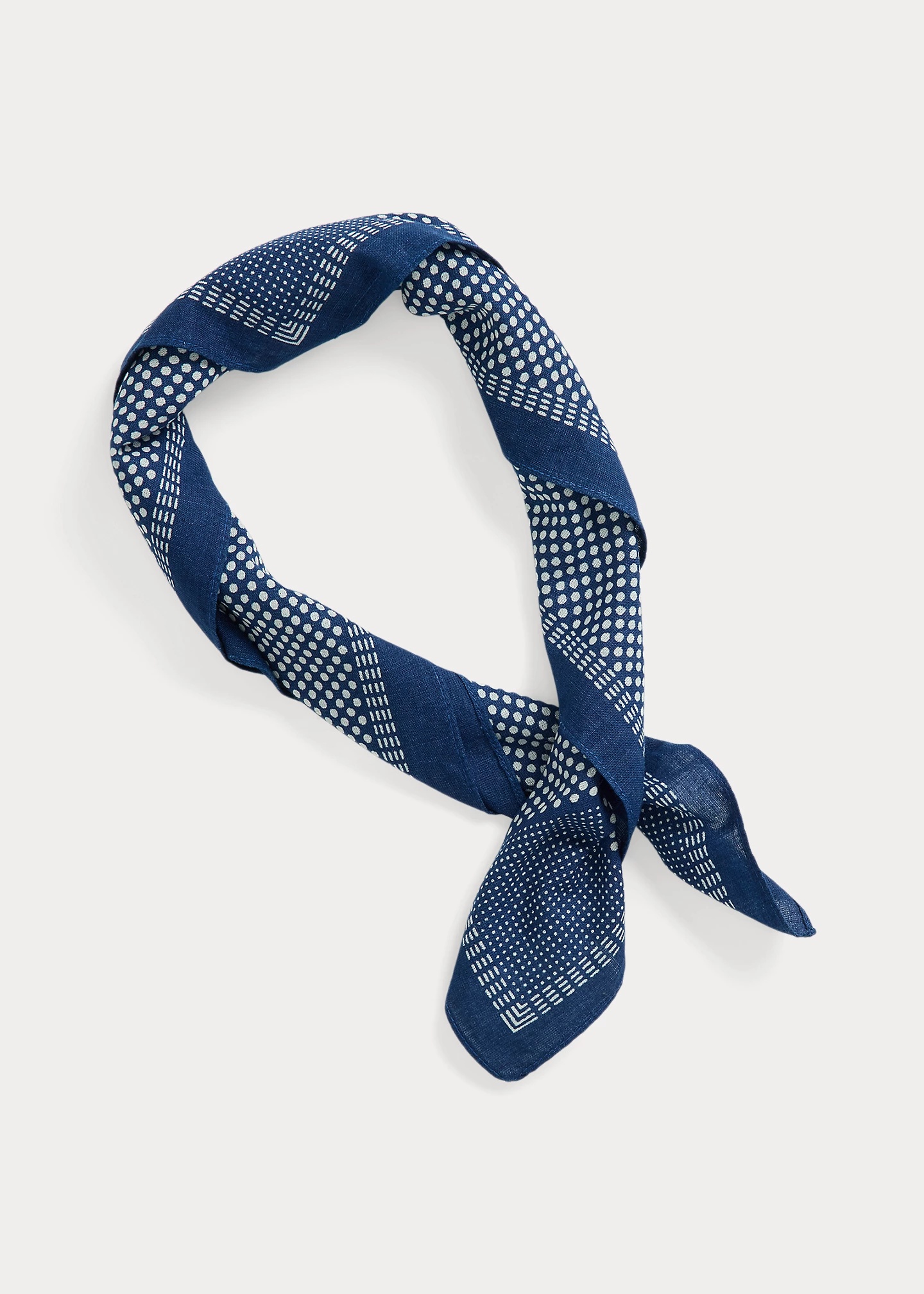 Polka-Dot Cotton Bandanna - 2