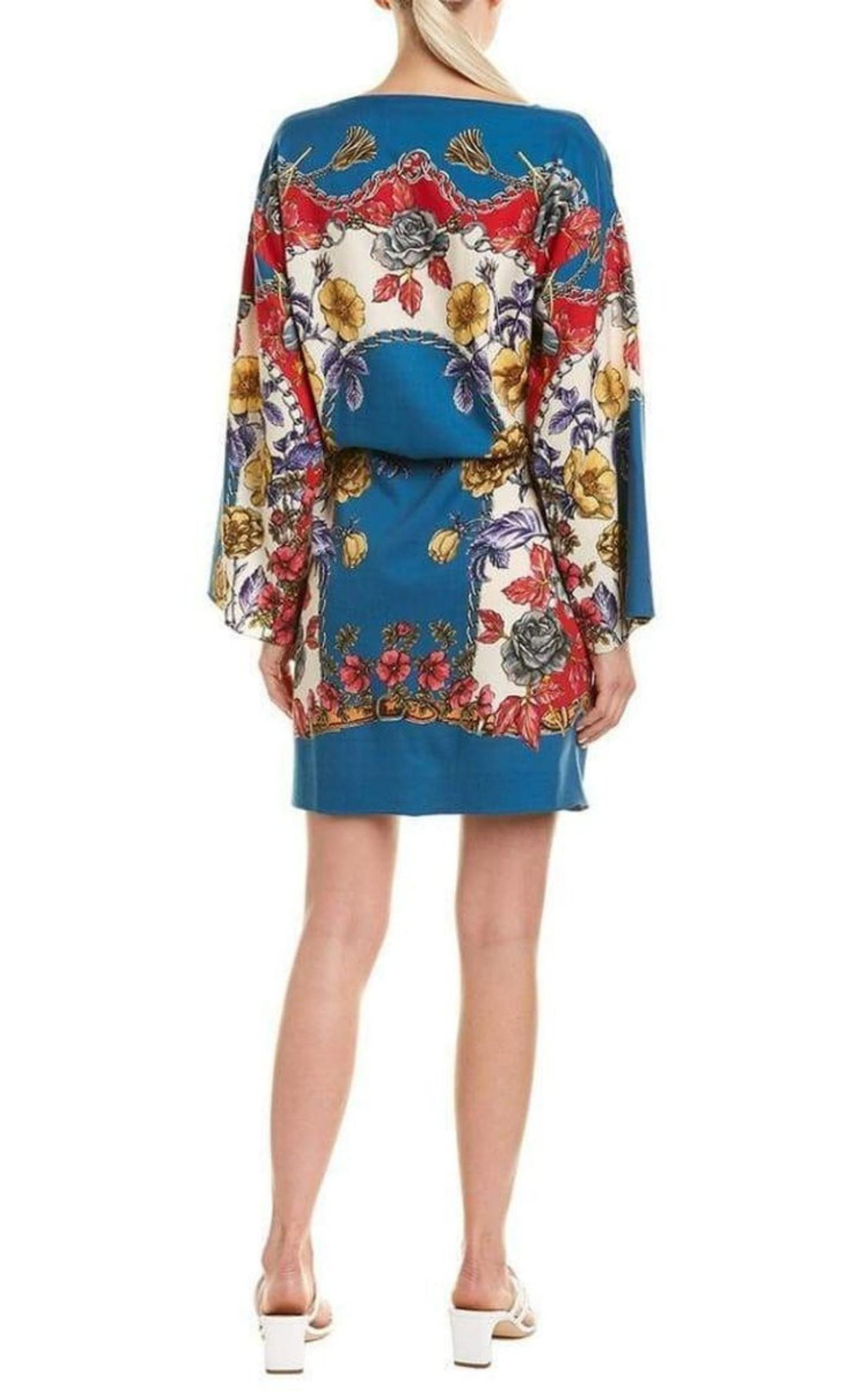 Boudoir Printed Wool-Twill Kaftan Dress - 3