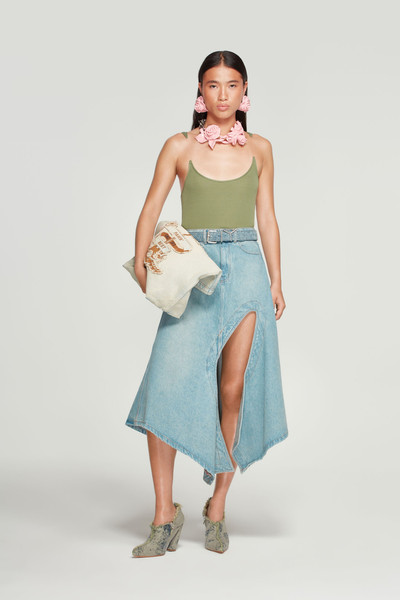 Y/Project Cut Out Denim Skirt outlook