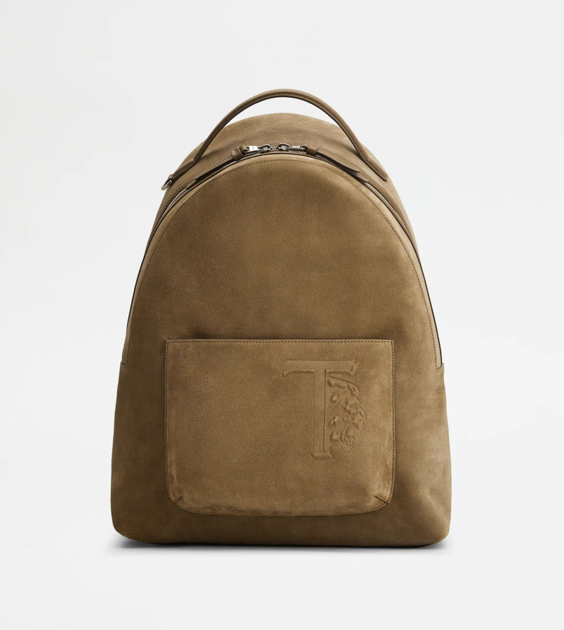 BACKPACK IN SUEDE MEDIUM - BROWN 1