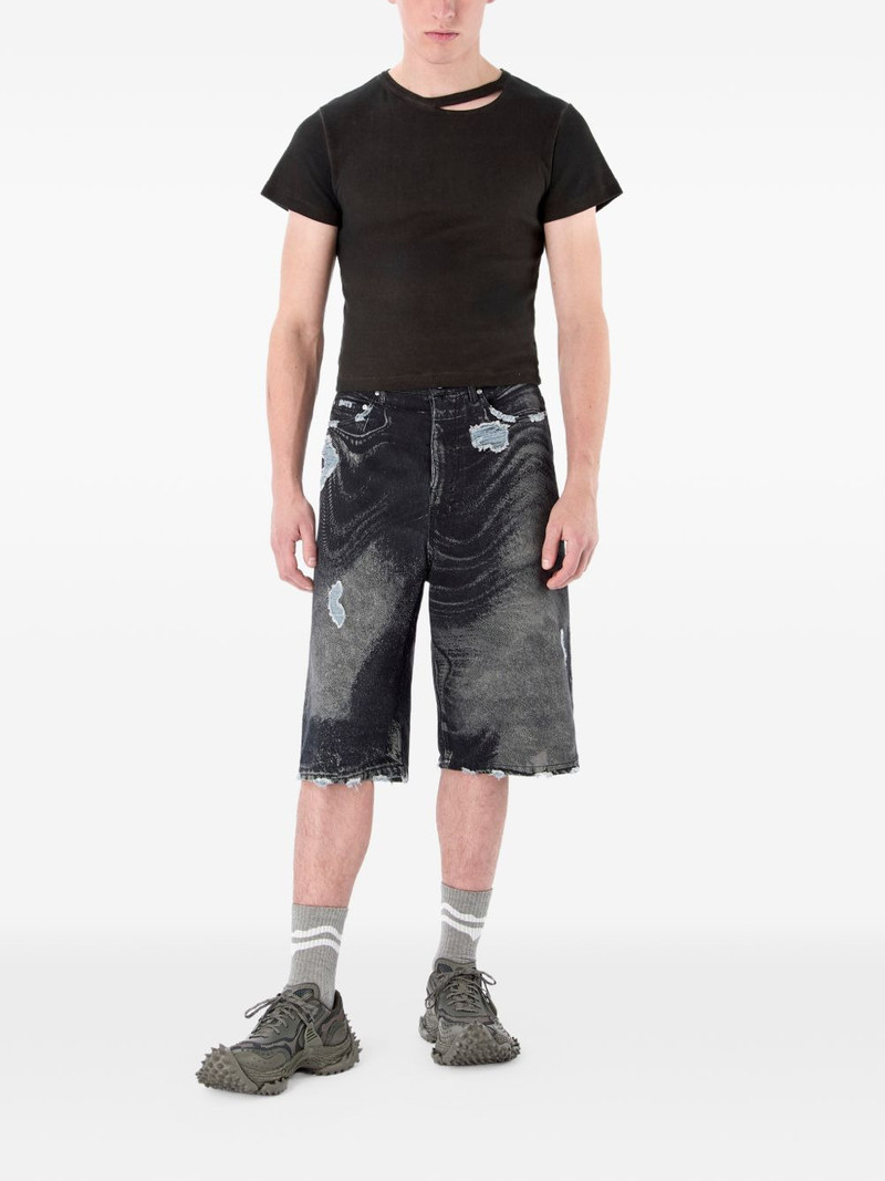 CAMPERLAB distressed denim shorts outlook