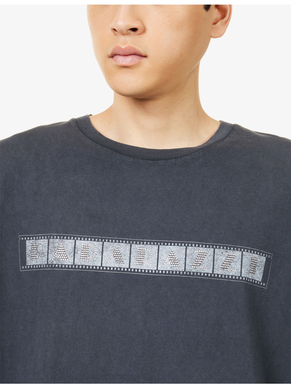 Glitter-Branding Crewneck Cotton-Jersey T-Shirt - 5