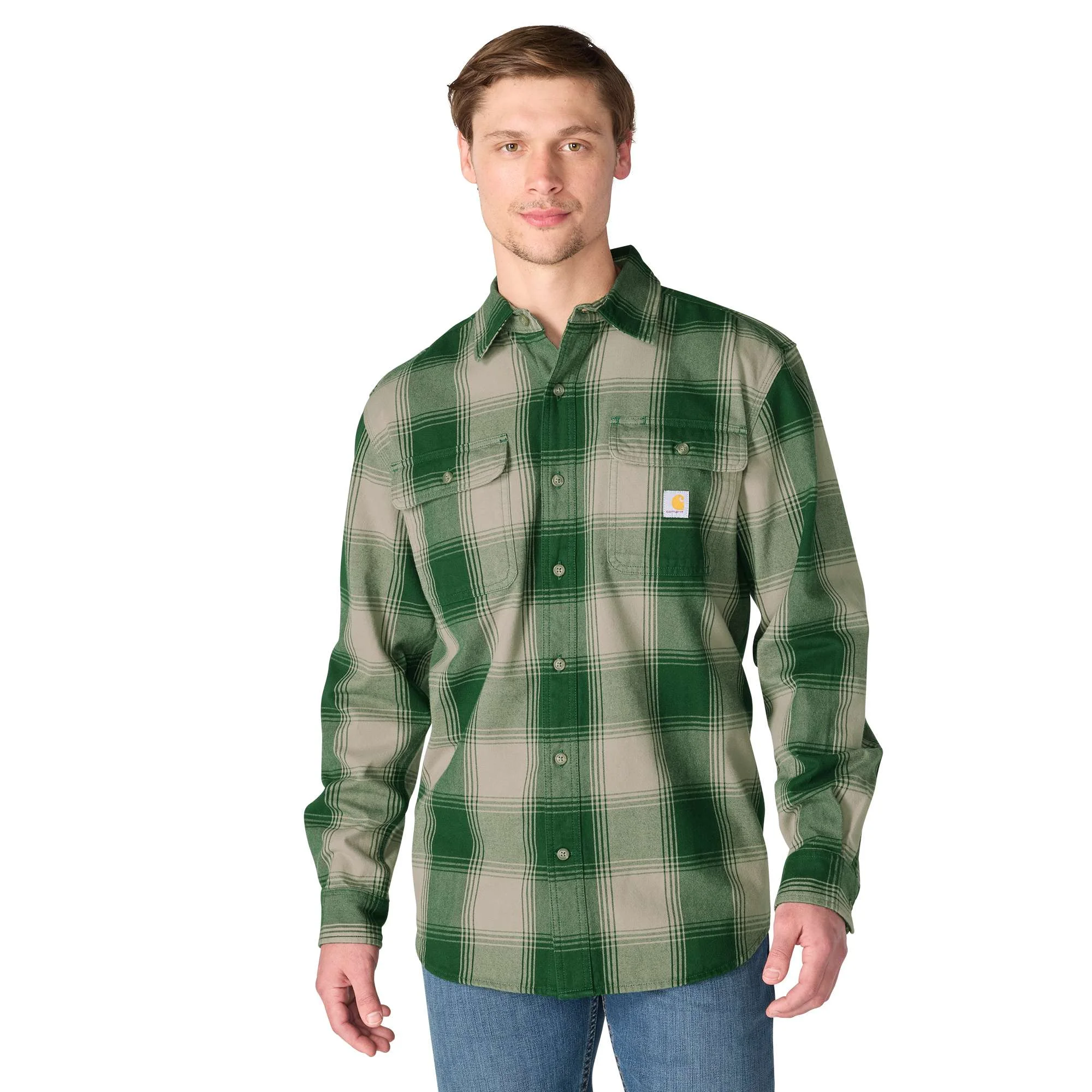 Hubbard Loose LS Plaid Shirt - 1