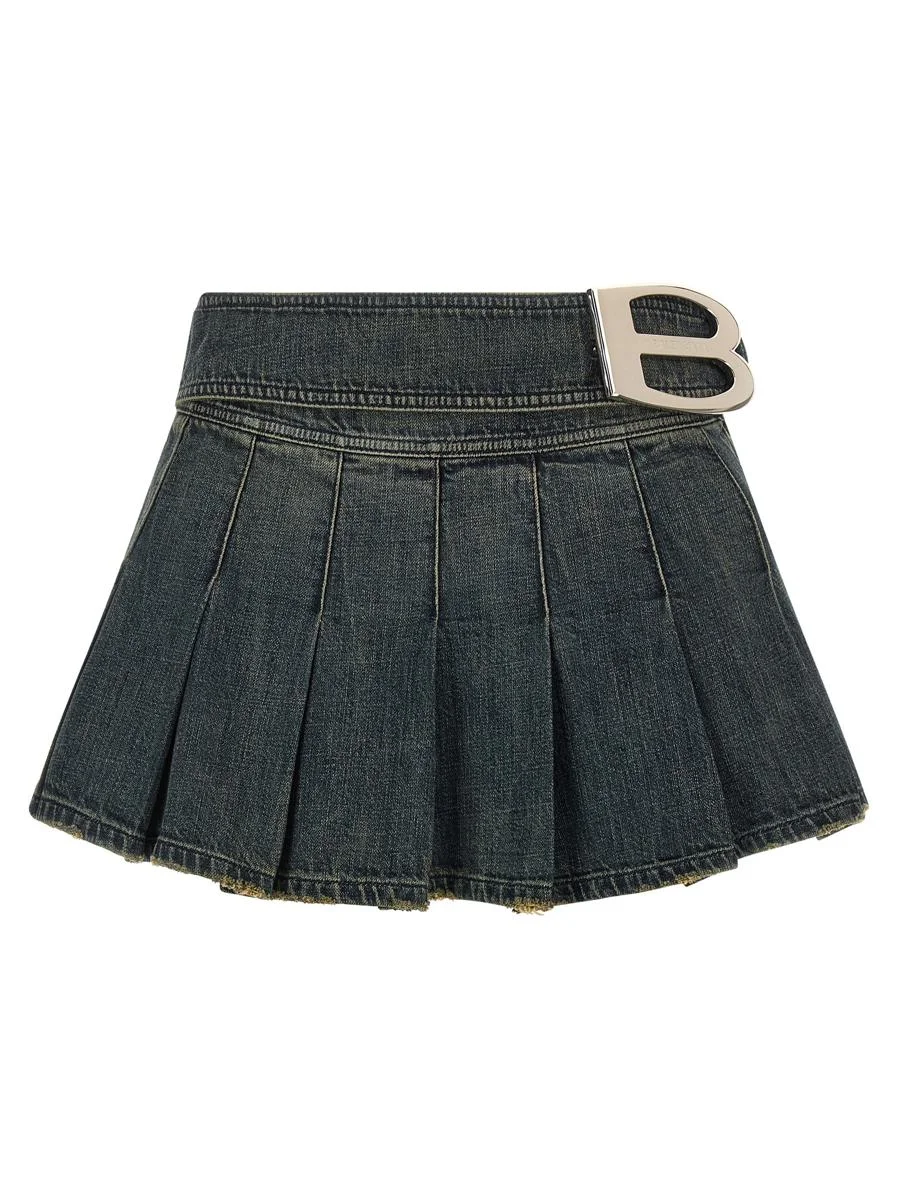 Balenciaga 'Buckle Pleated' Skirt - 1