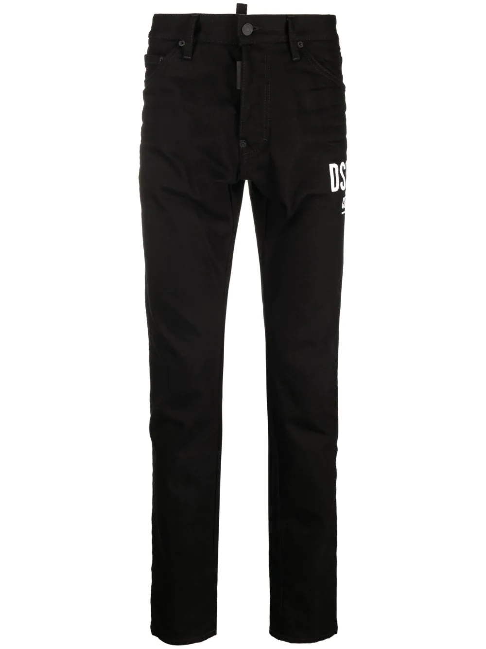 mid-rise straight-leg jeans - 1