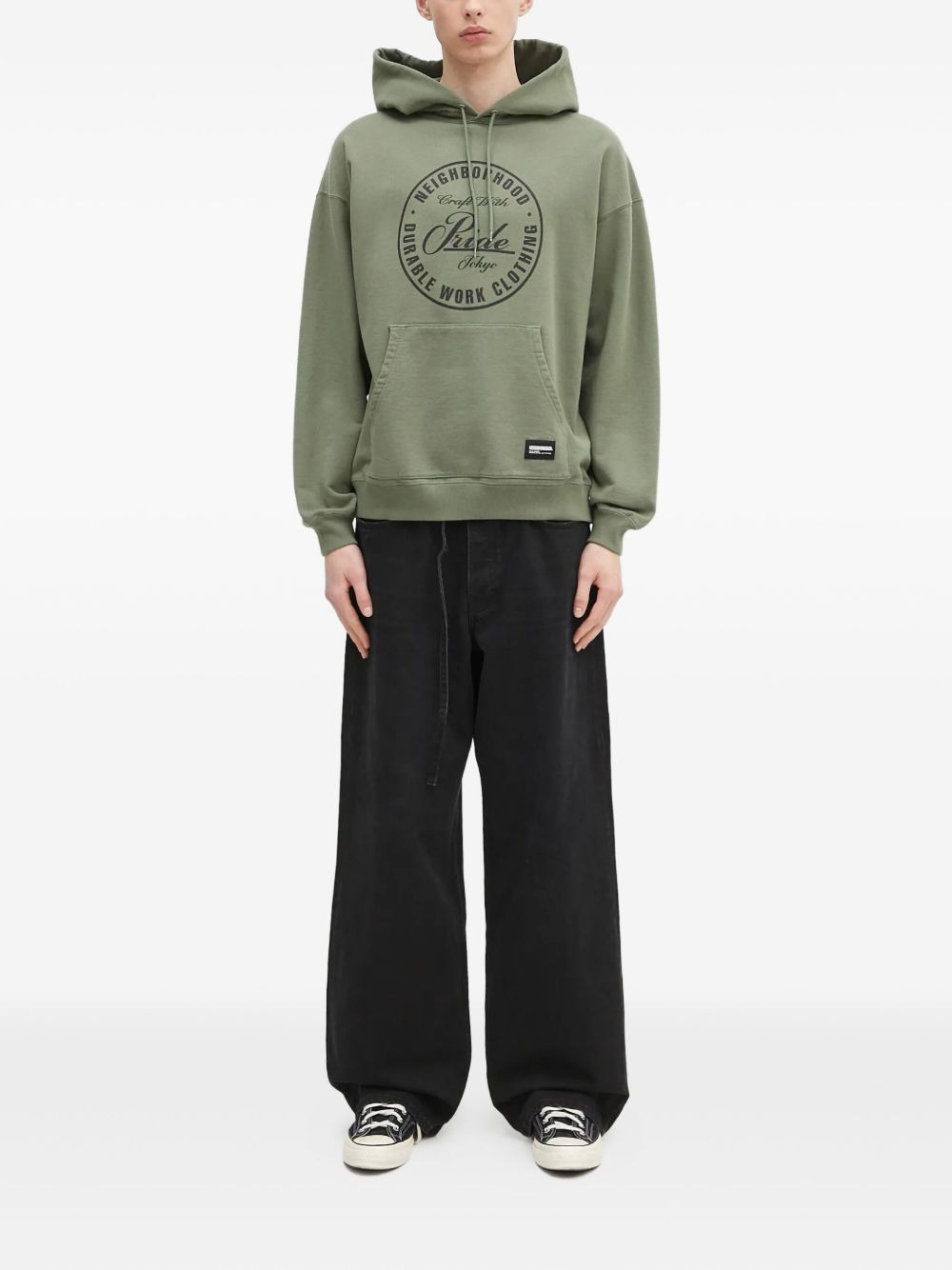 circular-logo hoodie - 2