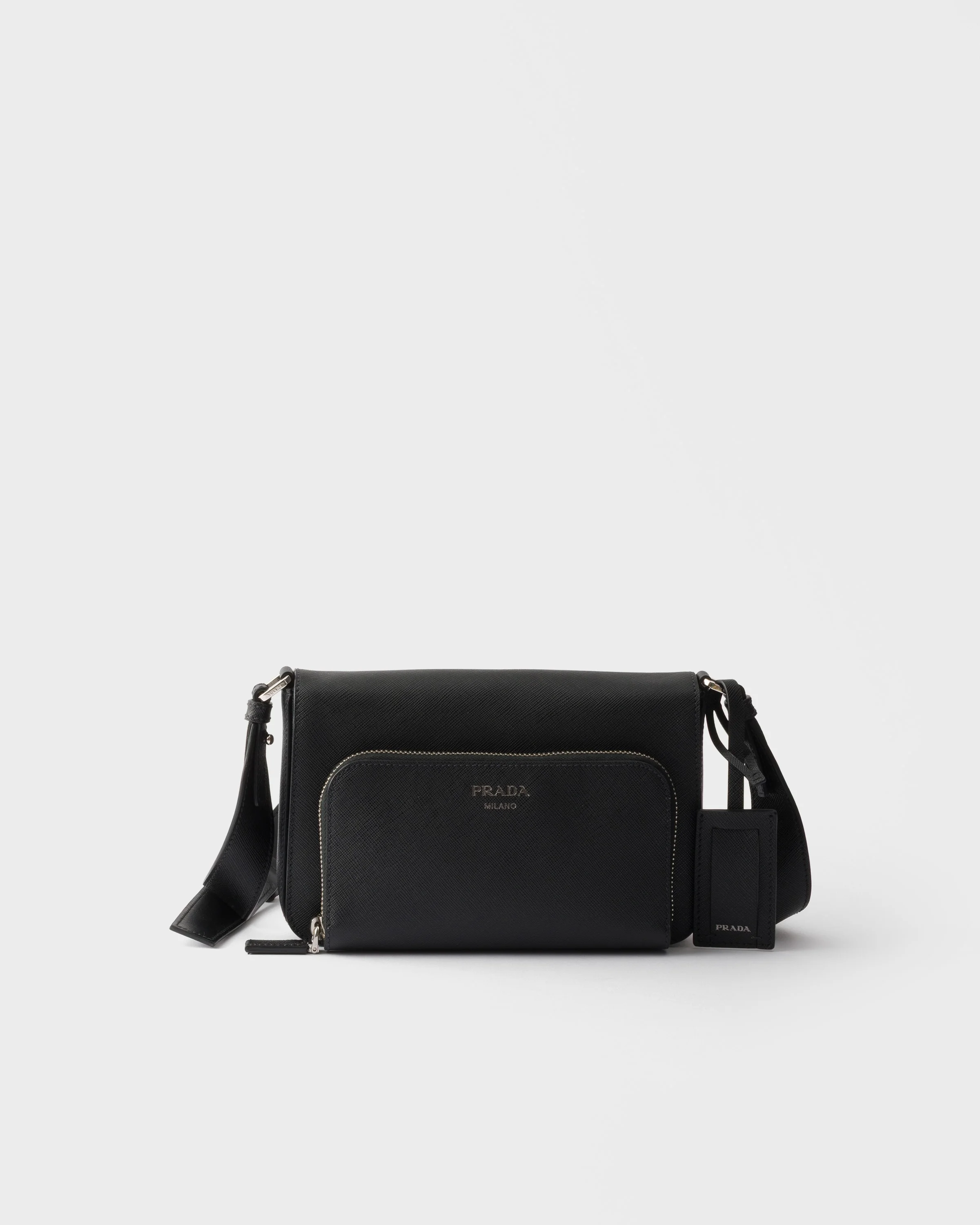 Saffiano leather shoulder bag - 1
