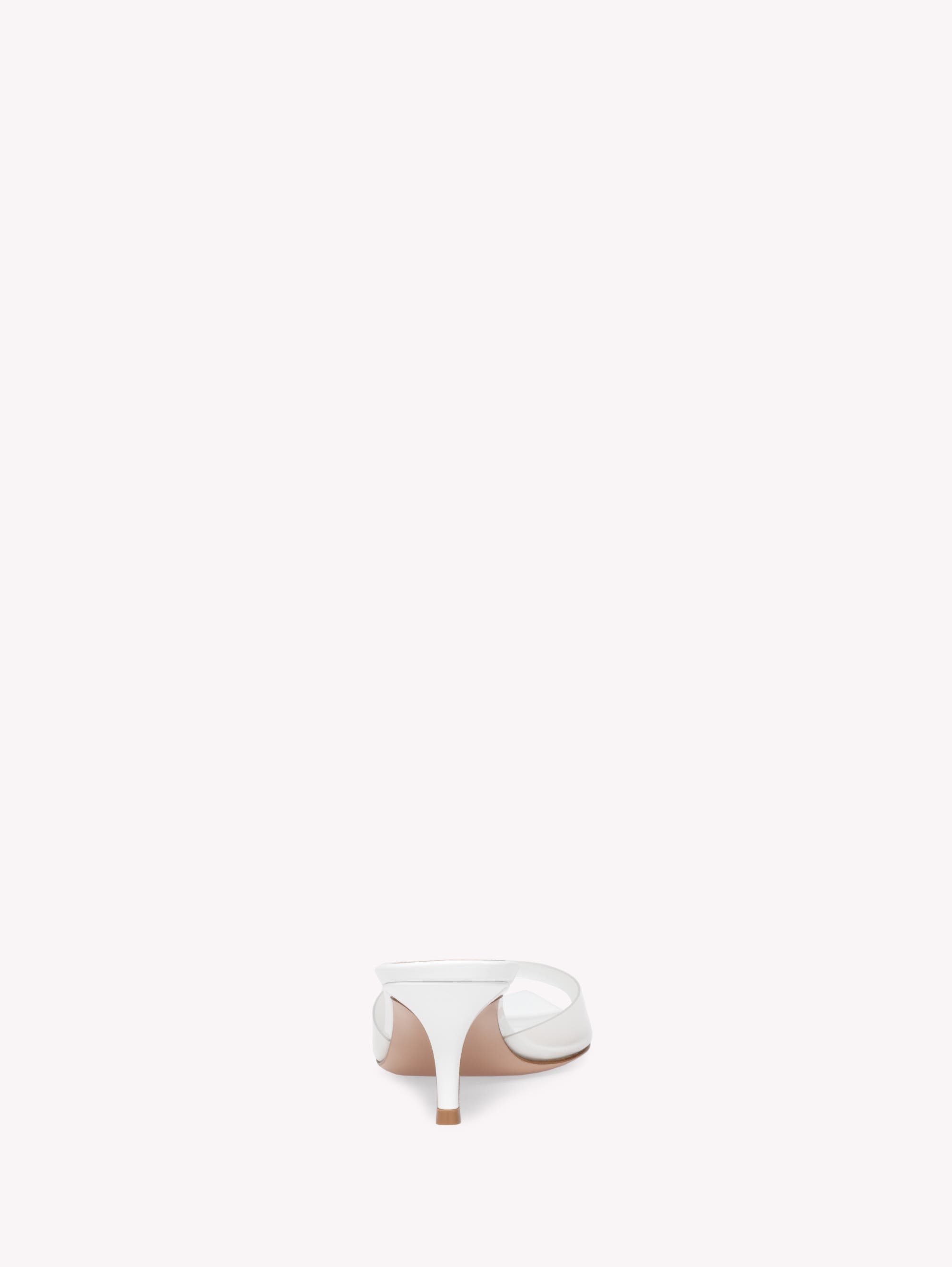 Gianvito Rossi Elle 55 Mules in White at Nordstrom - 4