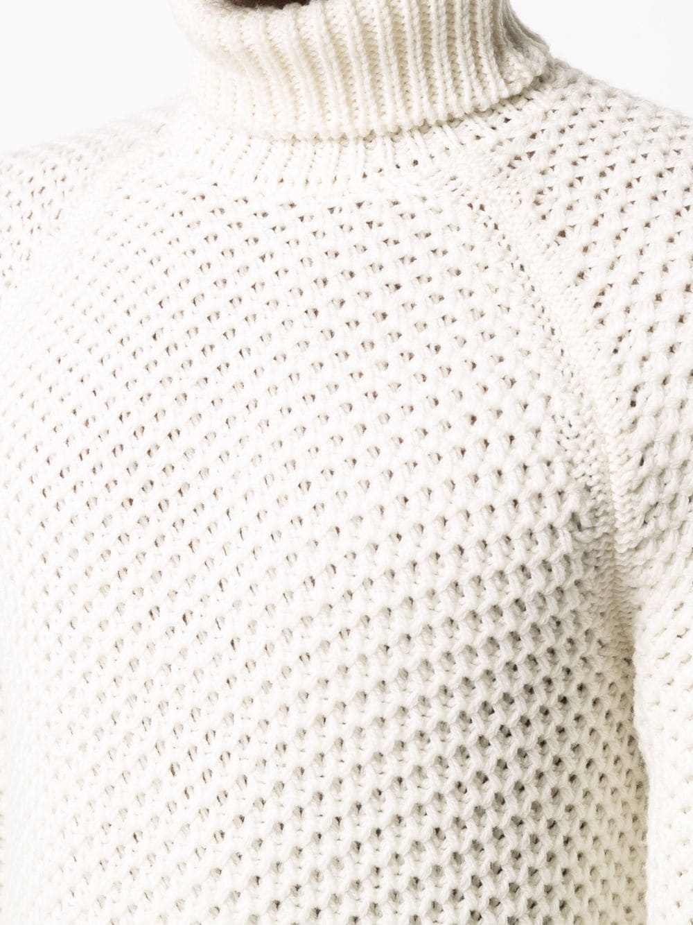 knitted roll-neck jumper - 5