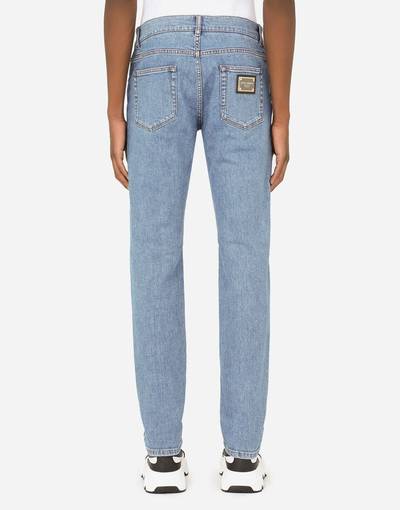 Dolce & Gabbana Light blue wash slim-fit stretch jeans outlook