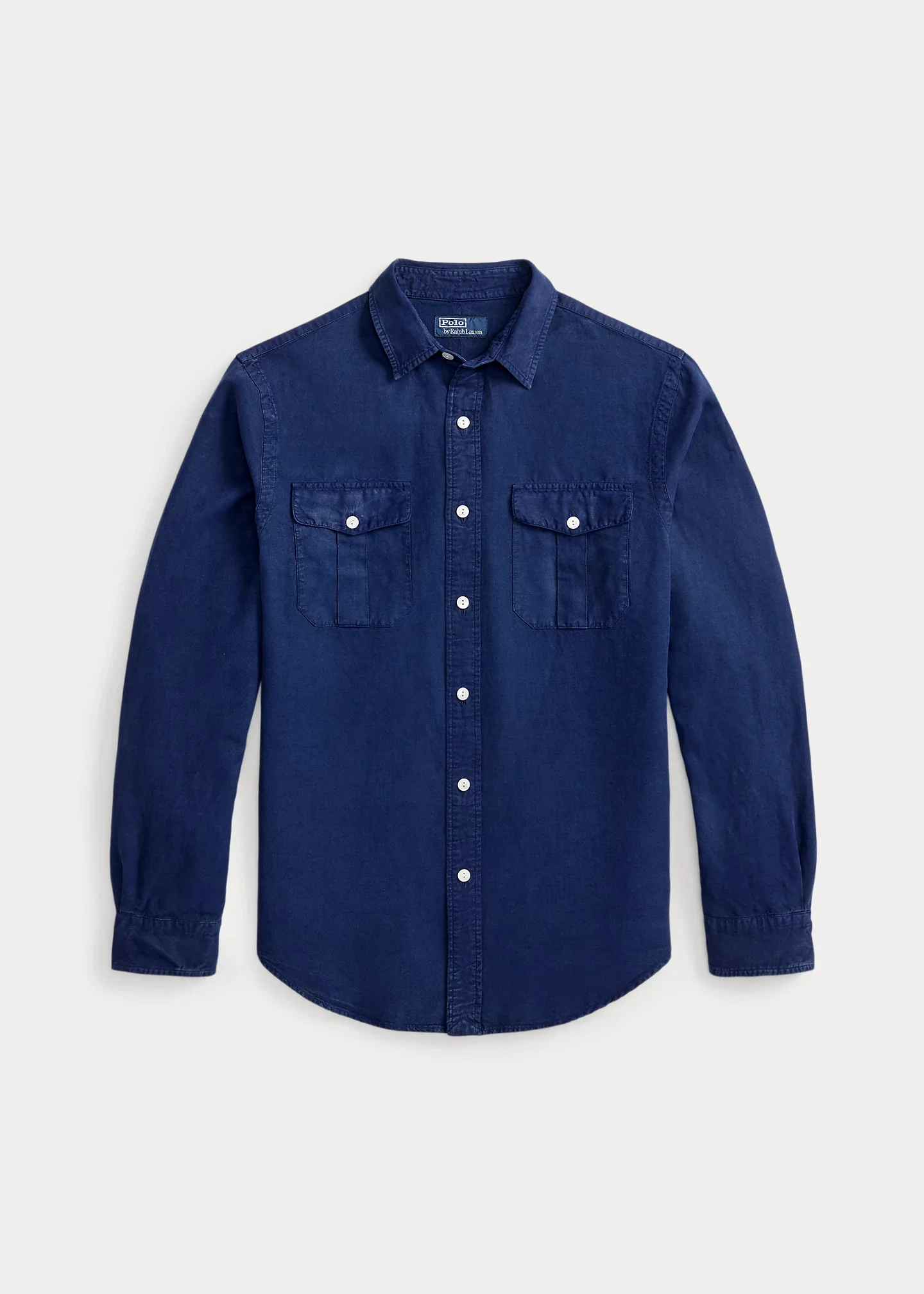 Classic Fit Linen-Silk-Cotton Workshirt - 1