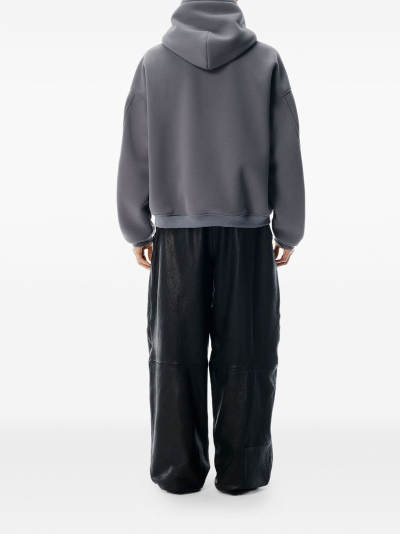 Alexander Wang logo-detail zip-up hoodie outlook