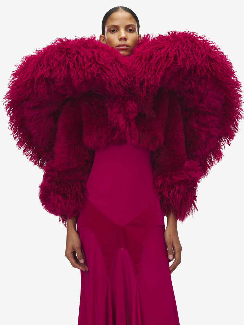 Sculpted Shearling Bolero 1