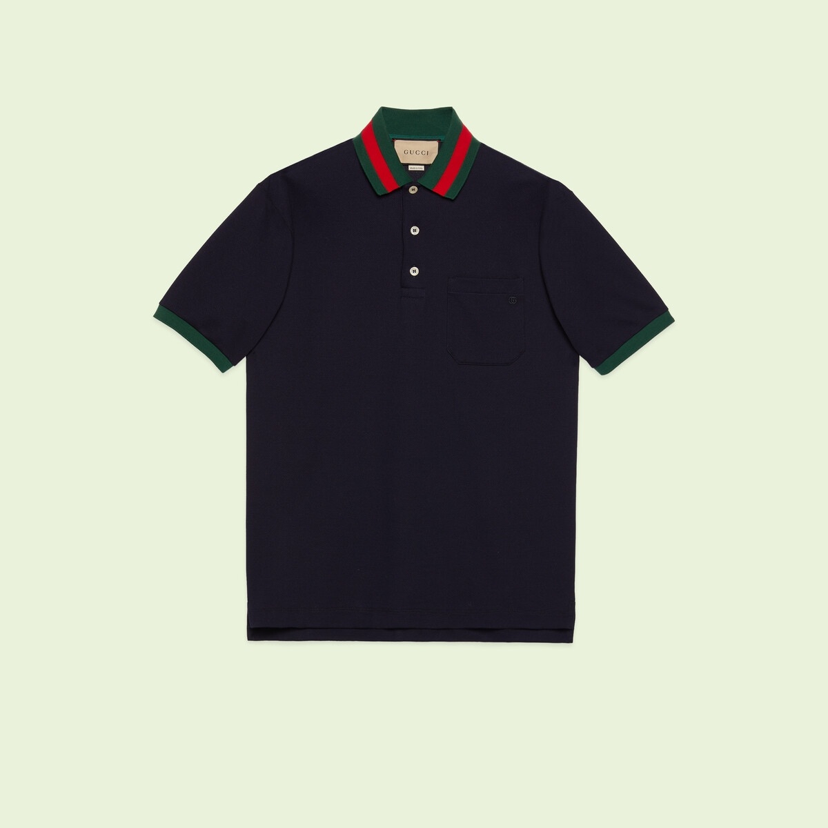 megu　② GUCCI Stretch cotton piquet polo | REVERSIBLE