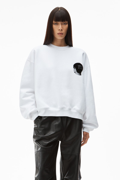 Alexander Wang BUZZ CUT GRAPHIC PULLOVER IN TERRY outlook