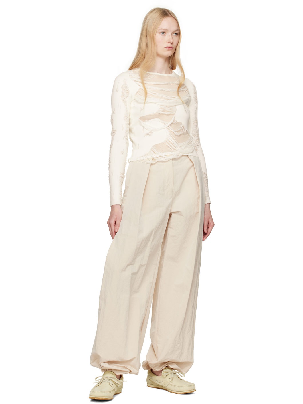 Beige La Croisière 'The Batto' Loafers - 5