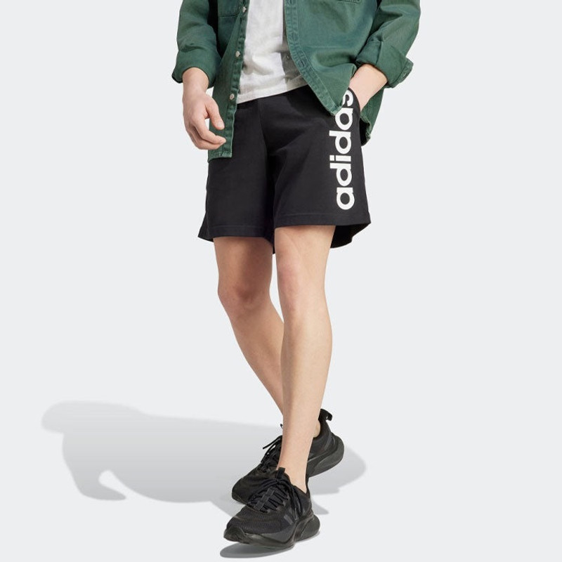 adidas adidas AEROREADY Essentials Single Jersey Linear Logo Shorts 'Black' IC0062 outlook