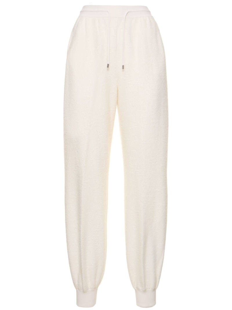 Fuji cashmere & silk midrise sweatpants - 1